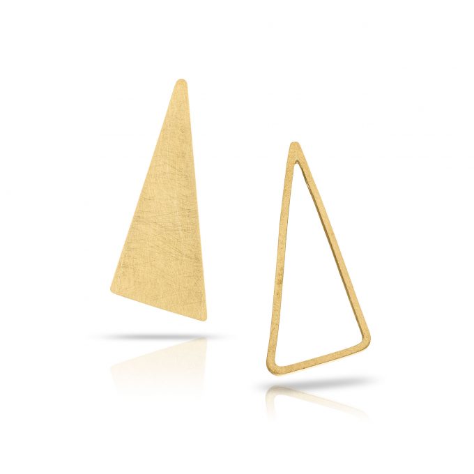 open|close triangle stud