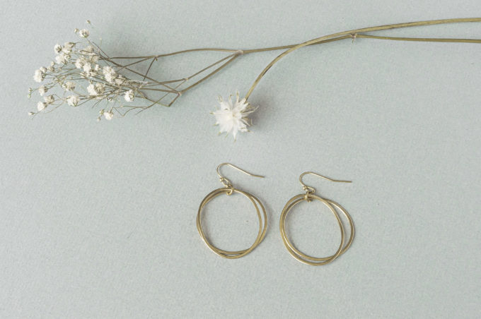 Brass dangles - Organic