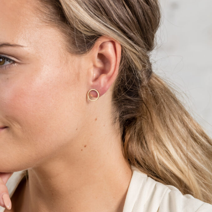 Brass dot open studs 12mm - Afbeelding 2