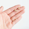 Brass triangle mini studs - Afbeelding 3