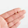 Brass triangle mini studs