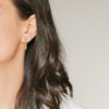 Brass rectangle studs - Afbeelding 4