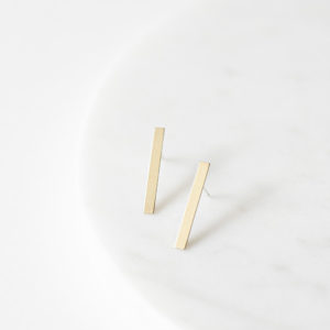 Brass rectangle studs