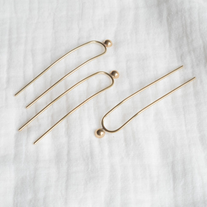 Brass Hairpin : Little dot