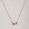 Brass beads & quartz necklace - Afbeelding 9