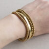 Stretchy brass bracelet - Afbeelding 2