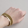 Stretchy brass bracelet - Afbeelding 4