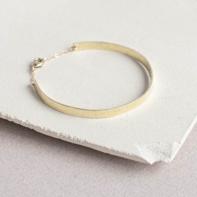Small hammered bracelet
