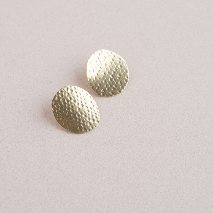 Big hammered rounded studs - Afbeelding 6