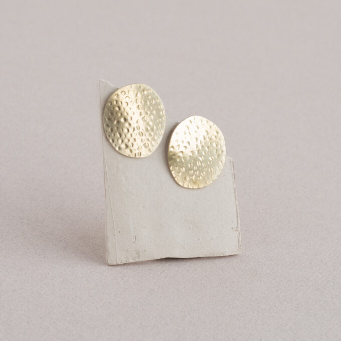 Big hammered rounded studs - Afbeelding 3