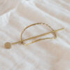 Brass hair barette - Hammered oval - Afbeelding 8