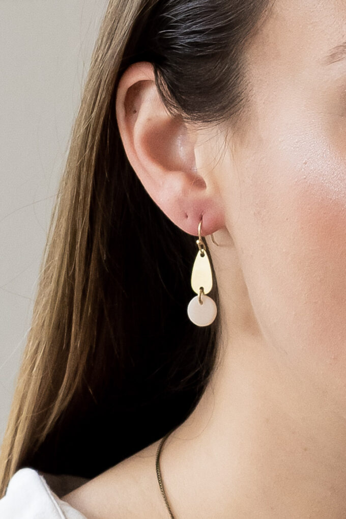 Tiny dot & droplet earrings - Tinted Essentials - Afbeelding 2