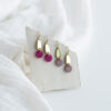 Tiny dot & droplet earrings - Tinted Essentials