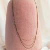 Brass triple chain necklace - Afbeelding 2