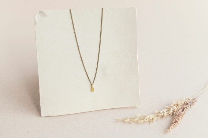 Tiny diamond necklace