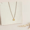 Hammered coin necklace mix&glow - Afbeelding 2