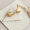 Brass gypsy hoops - Afbeelding 2