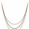 Brass triple chain necklace - Afbeelding 5