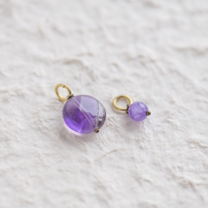 Amethyst - Losse bedeltjes set - Afbeelding 2