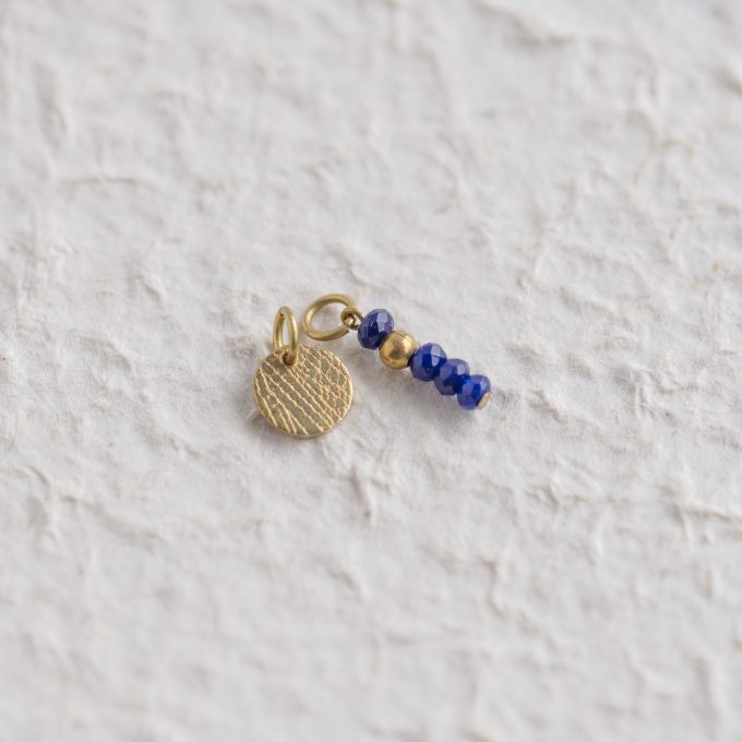 Blue agate -Losse bedeltjes set