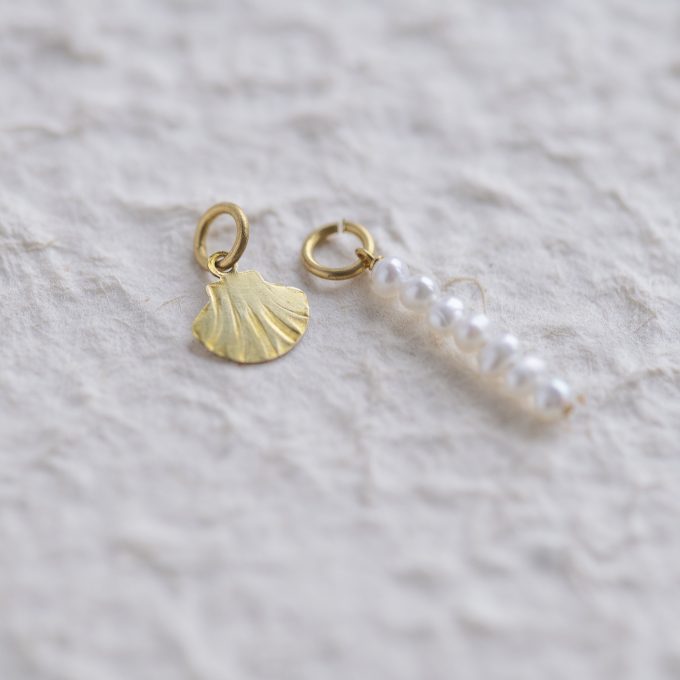 Shell + Pearls - Losse bedeltjes set