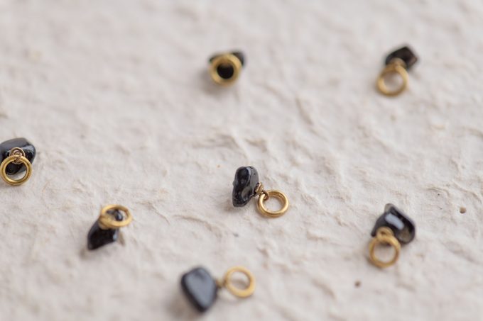 Black agate - Losse bedeltjes gemstones - Afbeelding 14