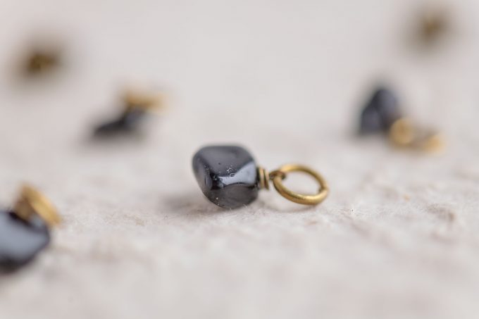 Black agate - Losse bedeltjes gemstones - Afbeelding 13