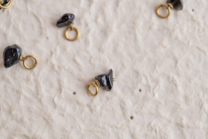 Black agate - Losse bedeltjes gemstones - Afbeelding 9