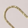 Brass hair barette - Hammered ellips mini - Afbeelding 5