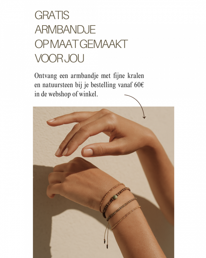 armbandje op maat gemaakt (gratis bij aankoop vanaf 60€)